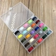 thumbnail image 2 of Kearding 25 unidades/juego de hilos de bordar para coser, hilos de bobina preenrollados para manualidades DIY con caja de almacenamiento De coser Vistoso Kearding HA5832-03B, 2 of 6
