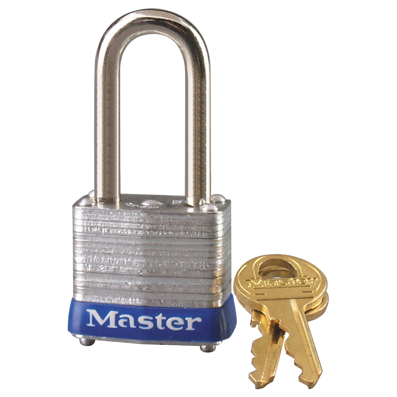 Master Lock 3 Pack 1-1//2/" Laminated Padlock Blue Cover