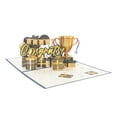 thumbnail image 1 of FESTFENDS 1 Set 3D Popup Greeting Card in Golden for Graduation Courtyard, 1 of 8