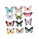 thumbnail image 5 of Pegatinas de pared de mariposas 3D DIY Decoración de pared de mariposas para decorar pasteles Floal Estilo A, 5 of 9