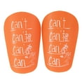 thumbnail image 2 of Almencla 2 Pcs Protège-Tibias de Soccer Compact Manche de Mollet Shinguard pour Sports de Plein Air Orange 10cmx6cm, 2 of 8