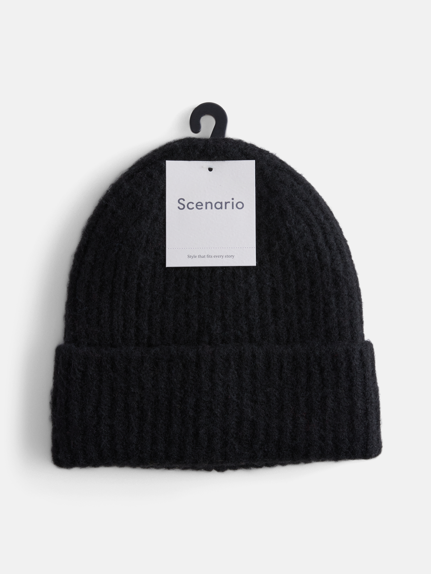 Scenario Women's Rib Knit Beanie, Black photo 4
