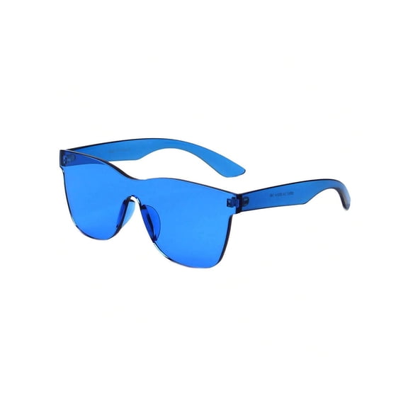 Blue Frame Sunglasses - Blue Lens UV Protection Fresh Casual Eyewear