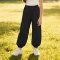 thumbnail image 6 of VEKDONE Toddler Boys Girls Joggers Kids Elastic Waist Baggy Sweatpants Breathable Relaxed Fit Everyday Casual School Play Bottoms, 6 of 9