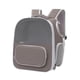 thumbnail image 2 of Mochila para gatos, mochila para mascotas con malla ventilada, mochila transportadora para gatos pequeños, bolsa de viaje para mascotas para viajes de Marrón oscuro, 2 of 8