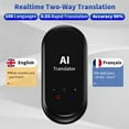 thumbnail image 2 of Accuracy Smart Language Translator Device, Real Time Traductor,Online/Offline,Chatgpt/Recording/Photo Instant Translator for Business Travel Learning-Black, 2 of 10