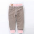 thumbnail image 6 of Ugoldhm Toddlers Sherpa Lined Pants - Elastic Waist Soft Baggy Bottom Pants for Fall Winter Warm, 6 of 6