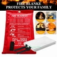 thumbnail image 2 of ZYLER- Fire Blanket Fiberglass Emergency Safety Home Retardant Prepared 39''X39'',Large, 2 of 6
