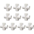 thumbnail image 5 of 10pcs Pvc 4 Way Cross For Building Heavy Duty Greenhouse Frame Furniture Connectors 20mm, 5 of 5