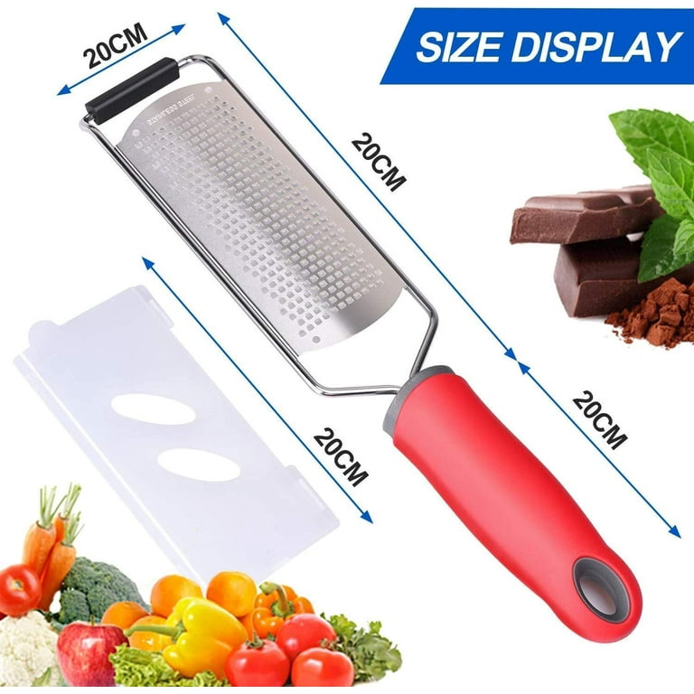 ALLTOP Food Graters for Cheese,Nutmeg,Potato,Ginger and  Garlic,Cirtrus,Hand-held Stainless Steel Zester for Kitchen - Pro  Multi-purpose Gadgets,Set of