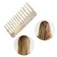 thumbnail image 6 of Unique Bargains 1 Pc Vintage Portable Wide Tooth Comb Gray Yellow Imitation Acetic Acid, 6 of 6