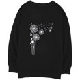 thumbnail image 2 of Sweat-shirt Décontracté à Col Rond à Manches Longues Imprimé à Rayures et Mollet T-shirts, 2 of 3