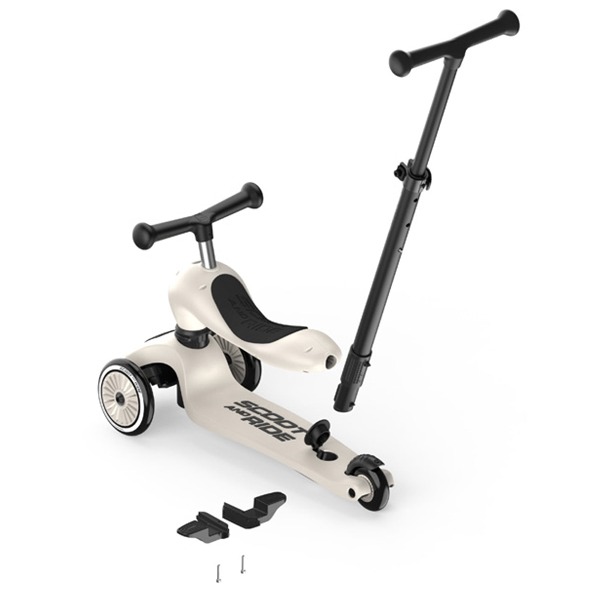 Scoot & Ride, Kids Scooter 2-in-1 Highwaykick 1 Push & Go, Ash