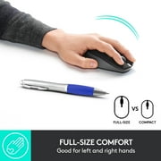 Logitech Wireless Mouse M190 - Full Size Ambidextrous Curve Design, 18-Month Battery with Power Saving Mode, Charcoal