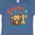 thumbnail image 4 of Inktastic Happy 1st Birthday Monkey Party Theme Boys or Girls Baby Bodysuit, 4 of 5