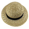 thumbnail image 1 of Kids Straw Hat Creative Round Top Natural Beach Sun Hat Straw Sunhat Summer Hat, 1 of 9