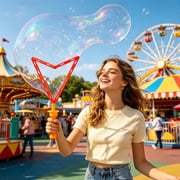 Giant Bubble Wand Bubble Wand Set 18 Inch Big Bubble Wand with 0.7 Oz Giant Bubble Solution Summer Outdoor Toys for Student Random Color 1 Pack