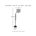 thumbnail image 5 of Signature Design by Ashley Anemoon Metal Floor Lamp with Adjustable Arm, Black, 5 of 5