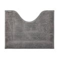 thumbnail image 1 of Xiao Hua Alfombrilla de baño antideslizante en forma de U, color gris coral, suave y esponjosa, lavable a máquina, fuerte absorción de agua, 20 x 16 pulgadas, 1 pieza, 1 of 5