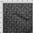 thumbnail image 3 of oneOone Polyester Spandex Black Fabric Floral Sewing Fabric By The Yard Printed Diy Clothing Sewing Supplies 56 Inch Wide, 3 of 4