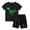 12-Black, variant on YWDJ Boys Two Piece Sets Summer Kids Dinosaur Short Sleeve T Shirts Shorts Fashion Clothes Black 3 T