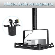 ZDSSY Black Universal Ceiling Extending Projector Tray, Height Adjustable, Universal Bracket with Concealed Cable Management