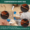 thumbnail image 3 of Juego de cuchillos para tallar madera BeaverCraft Deluxe S15X con estuche, 3 of 9