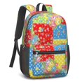 thumbnail image 2 of Pioneer Flower Floral Print Pattern 17" School Backpacks for Teens,Waterproof Oxford Fabric,S-Shape Padded Straps for School,Travel,Hiking,Camping, 2 of 5