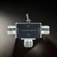 thumbnail image 3 of 2 Way Manual Coaxial Antenna Switches Connector 100W 0-50MHz 1 Input & 2 Outputs with OFF/Ground Protection A,1 x Coaxial Switch Connector,Black, 3 of 6