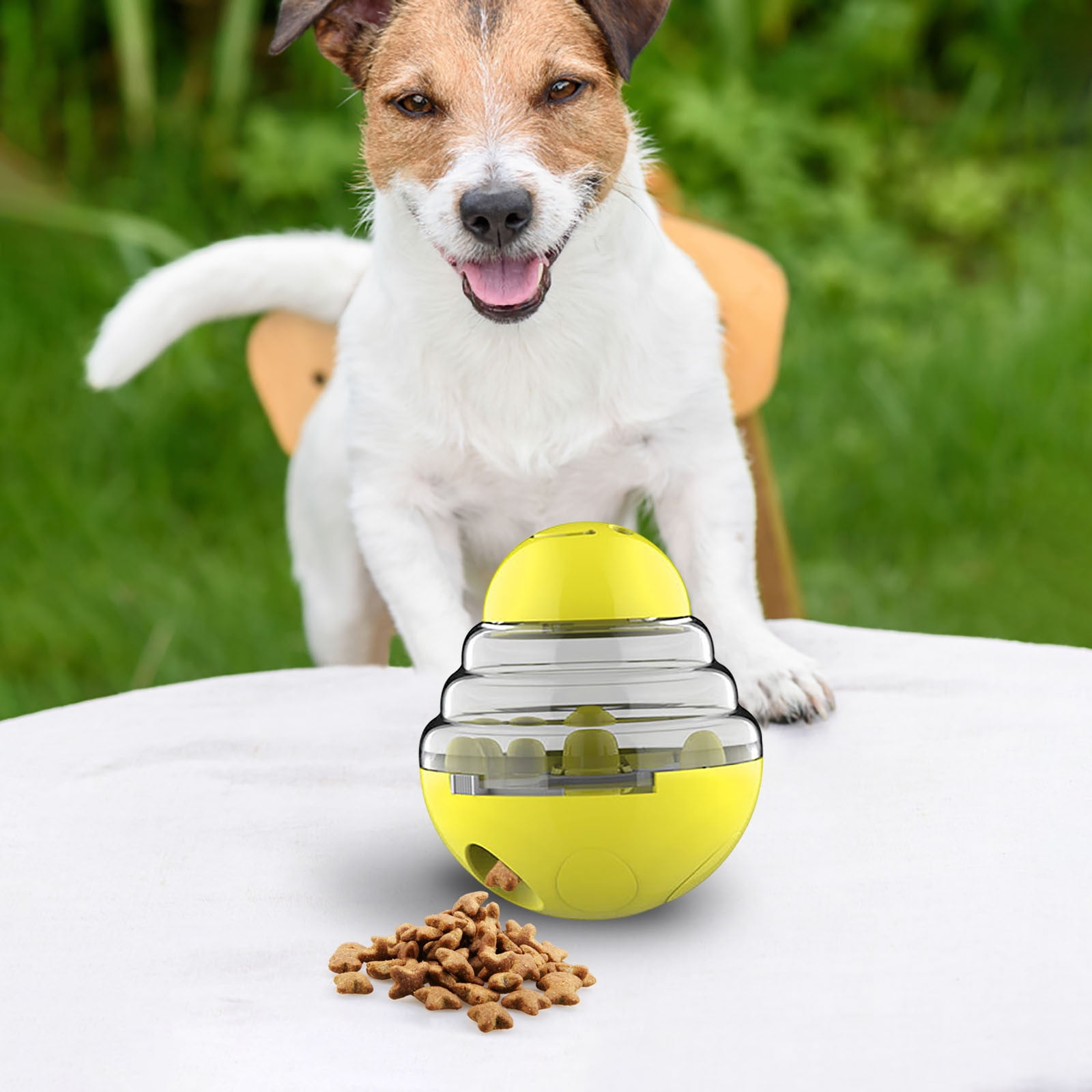 Clearance Tumbler Pet Toy, Dog Leaky Food Toy Interactive Dog Cat Toy Food Treat Dispensing Toys, Slow Feeder Treat Ball for Pets Increases Iq 14u