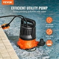 thumbnail image 2 of Submersible Utility Pump & Sump Pump - 1 HP, 4000 GPH High Capacity, 31 ft Max Head, Heavy Duty Water Pump for Flood Control, Basement, and Construction Sites, 2 of 6