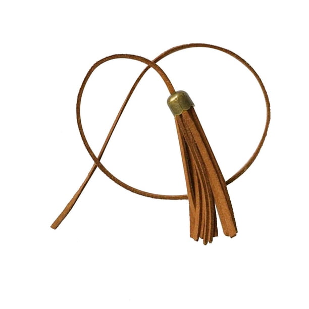 Borla colgante de con dijes de colgantes para decoración de ropa de bolso de joyería DIY café claro Zulema Borla colgante