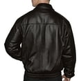 thumbnail image 2 of Victory Outfitters Men's Genuine Quilted Lined Leather Banded Bottom Jacket - Brown - M, 2 of 3
