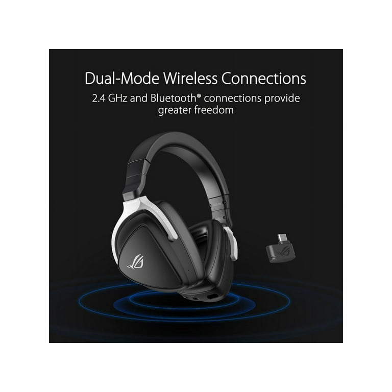 Wireless Mobile 50mm Lightweight, Beamforming Surround Low-latency, USB-C, Gaming Mic, Mac, Headset (AI ROG Device) 2.4GHz, PS4, - 7.1 Delta PS5, Switch, Sound, PC, Drivers, Blac Bluetooth, For ASUS S