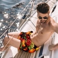 thumbnail image 2 of luoweisi Men's Beach Shorts Quick Dry Swim Trunks with Mesh Lining Fruit 2XL, 2 of 5
