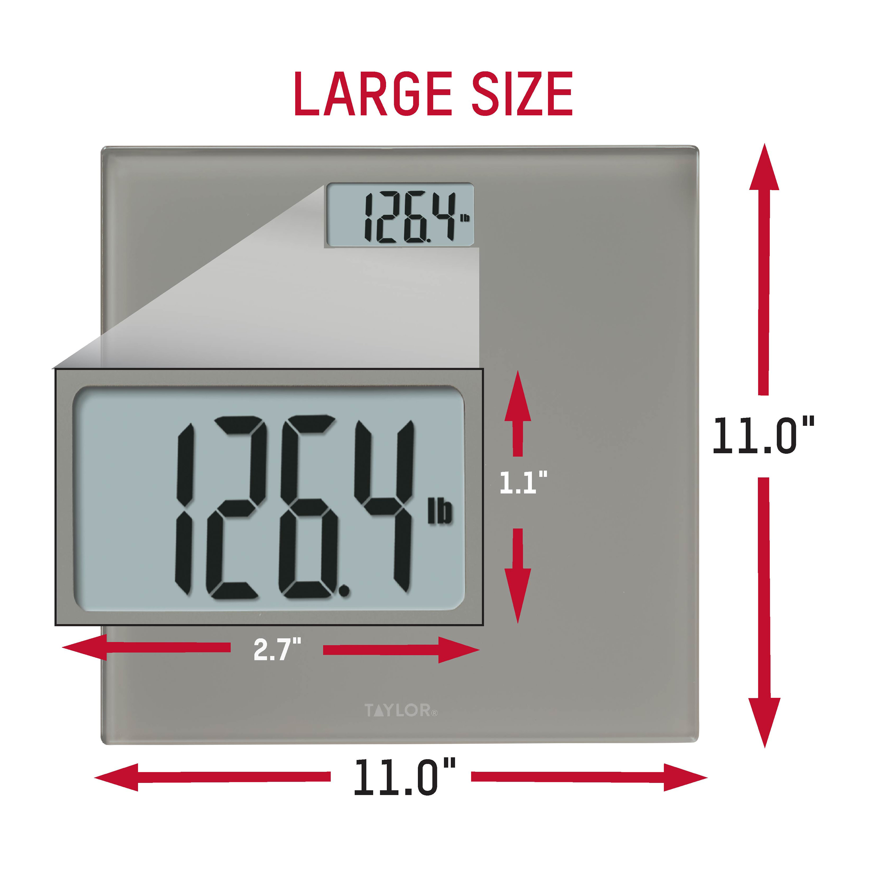 Taylor Precision Digital Glass Bathroom Scale 350 Lb photo 7