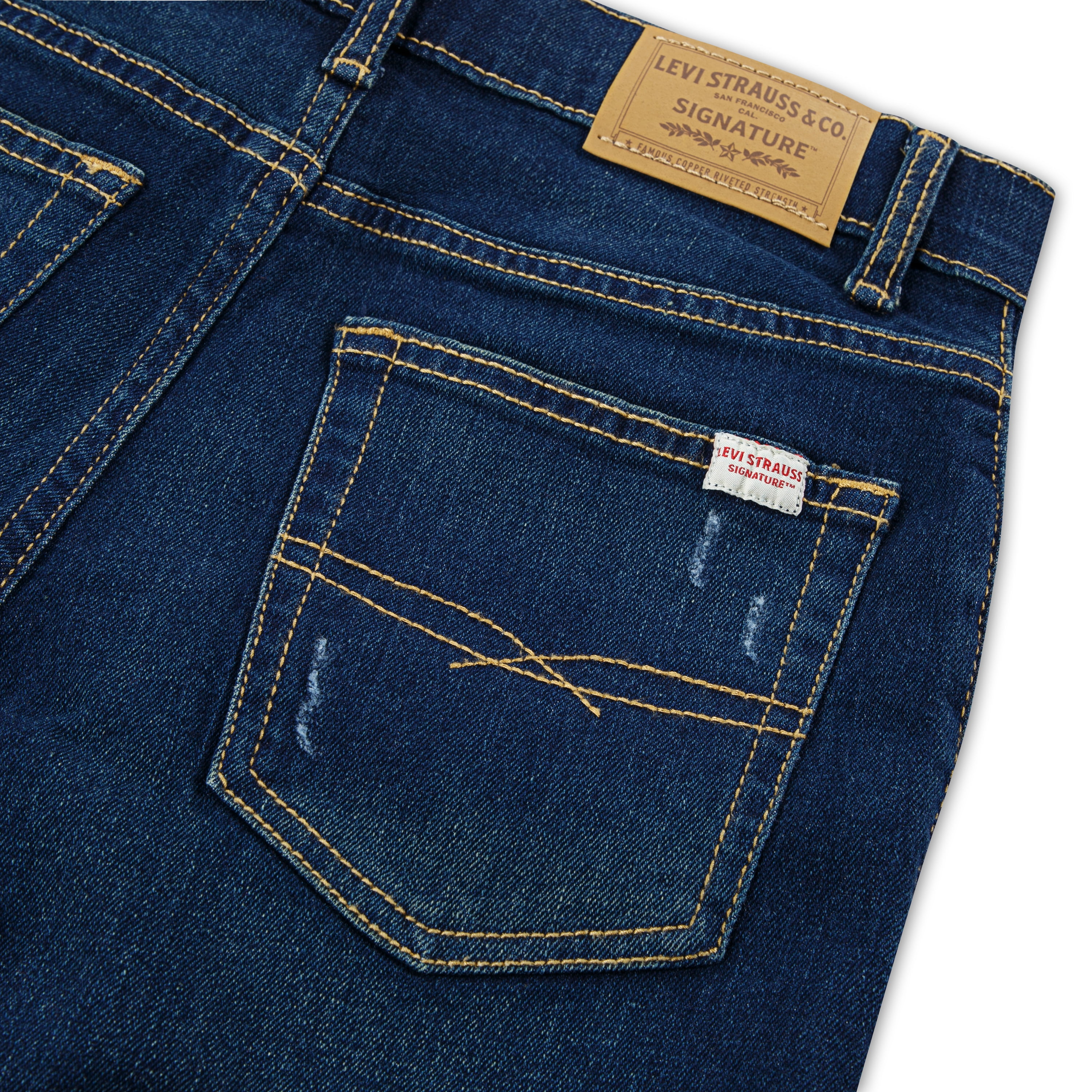 Levi Strauss Signature Boys Slim Fit Denim Shorts, Sizes 4-18