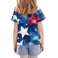thumbnail image 4 of Fengactive Kids Girls Boys 4th of July Independence Day Short Sleeve T Shirt Size 3T-14T Cute Print Casual Top, 4 of 6