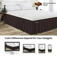 thumbnail image 4 of SGI Bedding 21 Inch Wrap Around Bed Skirt | Microfiber Bed Skirt | Fade Resistant, Wrinkle Free, Anti-static, Decorative, Extra Storage Space, Clutter-Free | Queen, Chocolate, 4 of 8