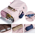 thumbnail image 2 of Women Backpack USB Big Capacity Flap Cover Drawstring School Bag Travel Backpack, 2 of 6