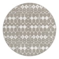 thumbnail image 3 of Unique Loom Outdoor Trellis Collection Area Rug - Cardak (7' Round Gray/Ivory), 3 of 7
