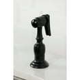 thumbnail image 4 of Kingston Brass KS1770ALBS Heritage Two-Handle 2-Hole Kitchen Faucet with Brass Sprayer in Matte Black, 4 of 7