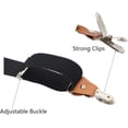 thumbnail image 4 of Timiot Men’s Y-Back 4 Metal Clip Elastic Wide Suspenders Perfect For Both Casual&Formal, 4 of 4