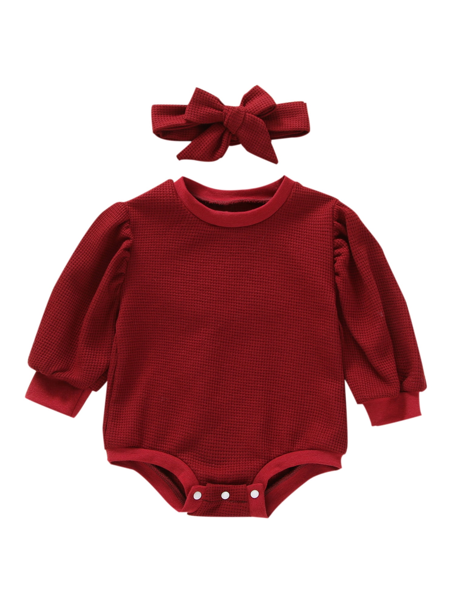 Vintage 6-12 Months Maroon Toddler Onesie Long Sleeve the 