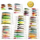 thumbnail image 3 of Señuelos de pesca Paquete de 68 uds, juego de señuelos de pesca mixtos, señuelos Minnow Crankbaits, yeacher estándar, 3 of 7