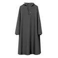 thumbnail image 6 of MuXi Unisex Full Body Raincoat for Outdoor Activities Cycling Camping Hiking with Adjustable Hood and Extra Long Thick Design (Black,M), 6 of 6