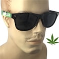 thumbnail image 2 of grinderPUNCH Adult Marijuana Hollyweed 80's Style Sunglasses Mens Weed Shades Retro Vintage Rock, 2 of 4