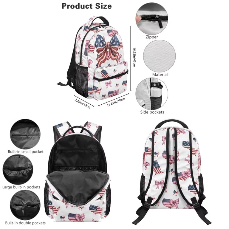 backpack with mini pocket for pencils crawing Large Capacity Pencil Case, Pencil Case, Storage High Capacity Bag Pouch Holder Marker Pen Organizer, Student, Teen Girls, Adults(Green) : Arts, Crafts & Sewing resistant (light rain) / Not fully waterproof Xyzcando American Bow 5Pcs Kids