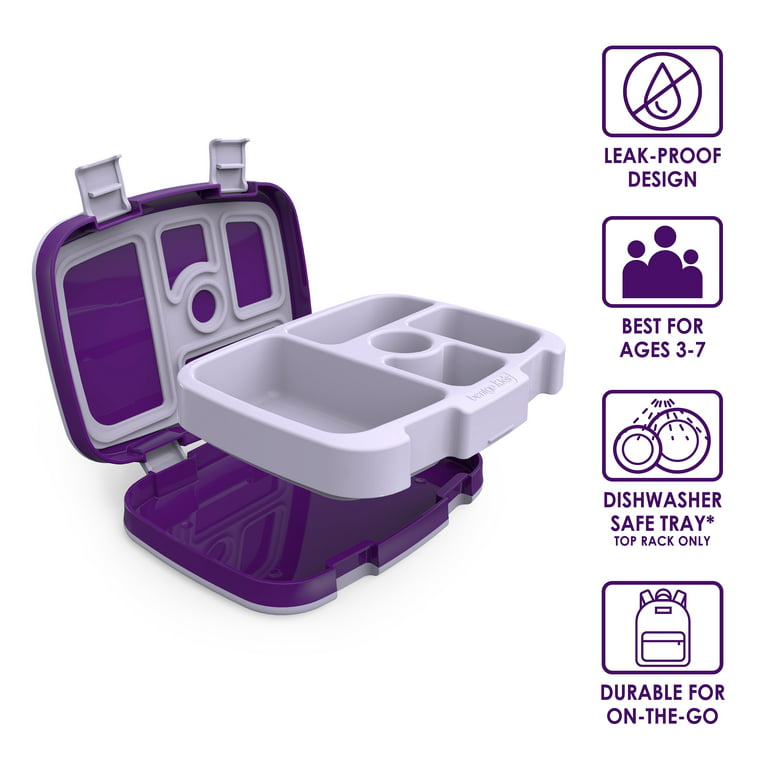 BOZ Bento Box for Kids - Kids Bento Lunch Box - Toddler Lunch Box for  Daycare - Leak Proof 4 Compartments Kids Lunch Container (Unicorn)