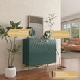 thumbnail image 5 of Clihome Modern Accent Storage Cabinet with 2 Doors, Buffet Sideboard, Green, 5 of 6
